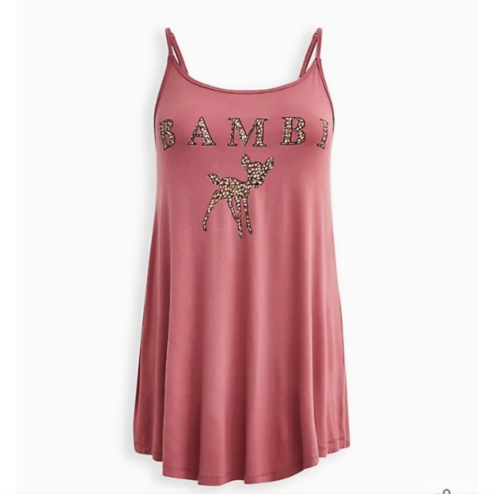 🆕️🦌 DISNEY BAMBI SLEEP TUNIC - DUSTY PINK🦌